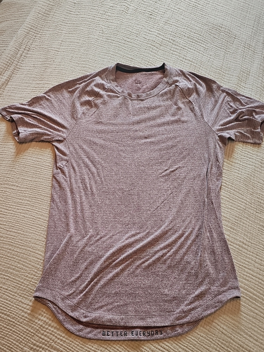 lululemon athletica Men's Heathered Mauve Short Sleeve Performance Tee